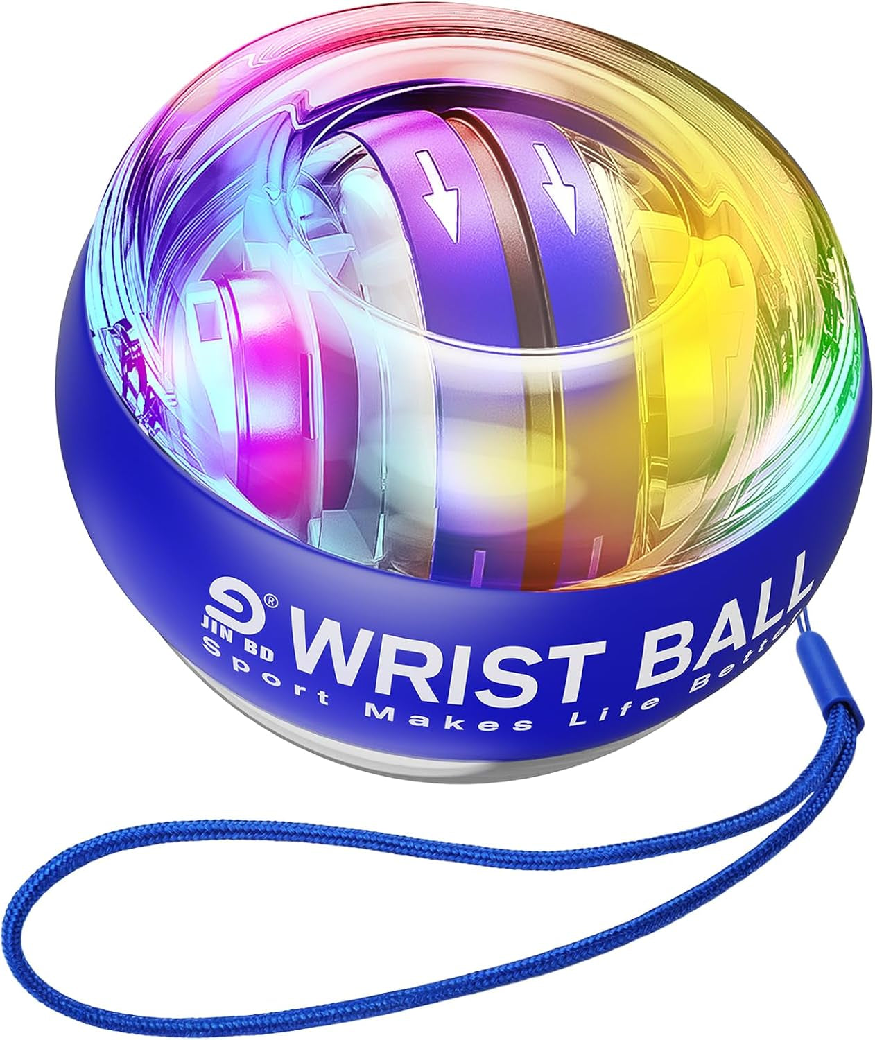 Wrist Trainer Ball Auto-Start Wrist Strengthener Gyroscopic Forearm Exerciser Gyro Ball for Strengthen Arms, Fingers, Wrist Bones and Muscles